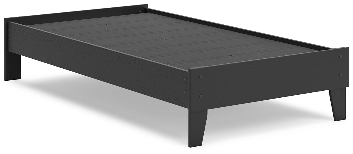 Socalle Twin Platform Bed with Nightstand Signature Design by Ashley®