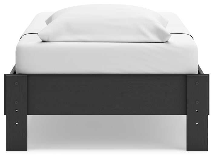 Socalle Twin Platform Bed with Nightstand Signature Design by Ashley®