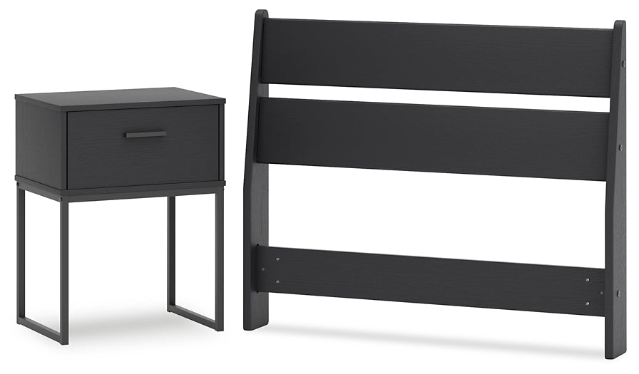 Socalle Twin Panel Headboard with Nightstand Signature Design by Ashley®