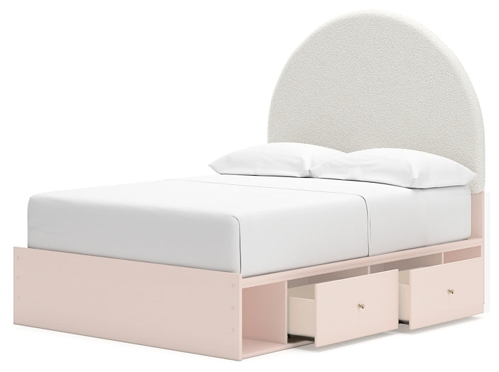 Wistenpine Full Upholstered Panel Bed with Storage Signature Design by Ashley®