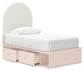 Wistenpine Twin Upholstered Panel Bed with Storage Signature Design by Ashley®