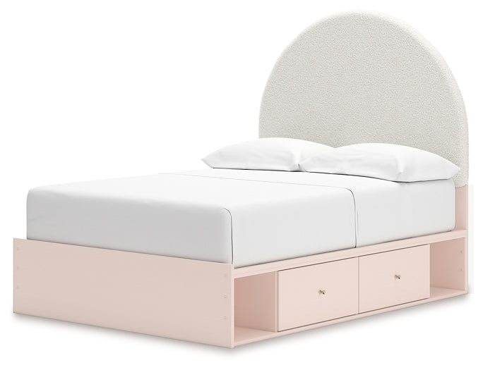 Wistenpine Full Upholstered Panel Bed with Storage Signature Design by Ashley®