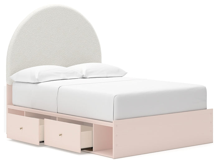 Wistenpine Full Upholstered Panel Bed with Storage Signature Design by Ashley®