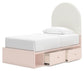 Wistenpine Twin Upholstered Panel Bed with Storage Signature Design by Ashley®