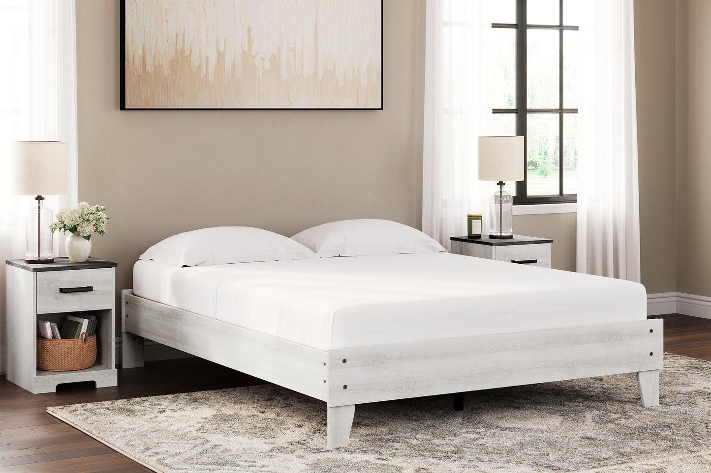 Shawburn Queen Platform Bed with Dresser and 2 Nightstands Signature Design by Ashley®