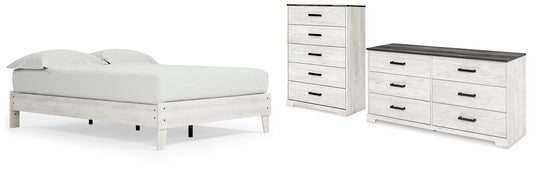 Shawburn Queen Platform Bed with Dresser and Chest Signature Design by Ashley®