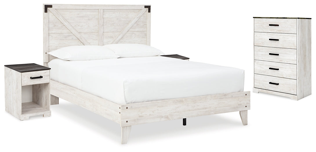 Shawburn Queen Platform Bed with Dresser and Chest Signature Design by Ashley®