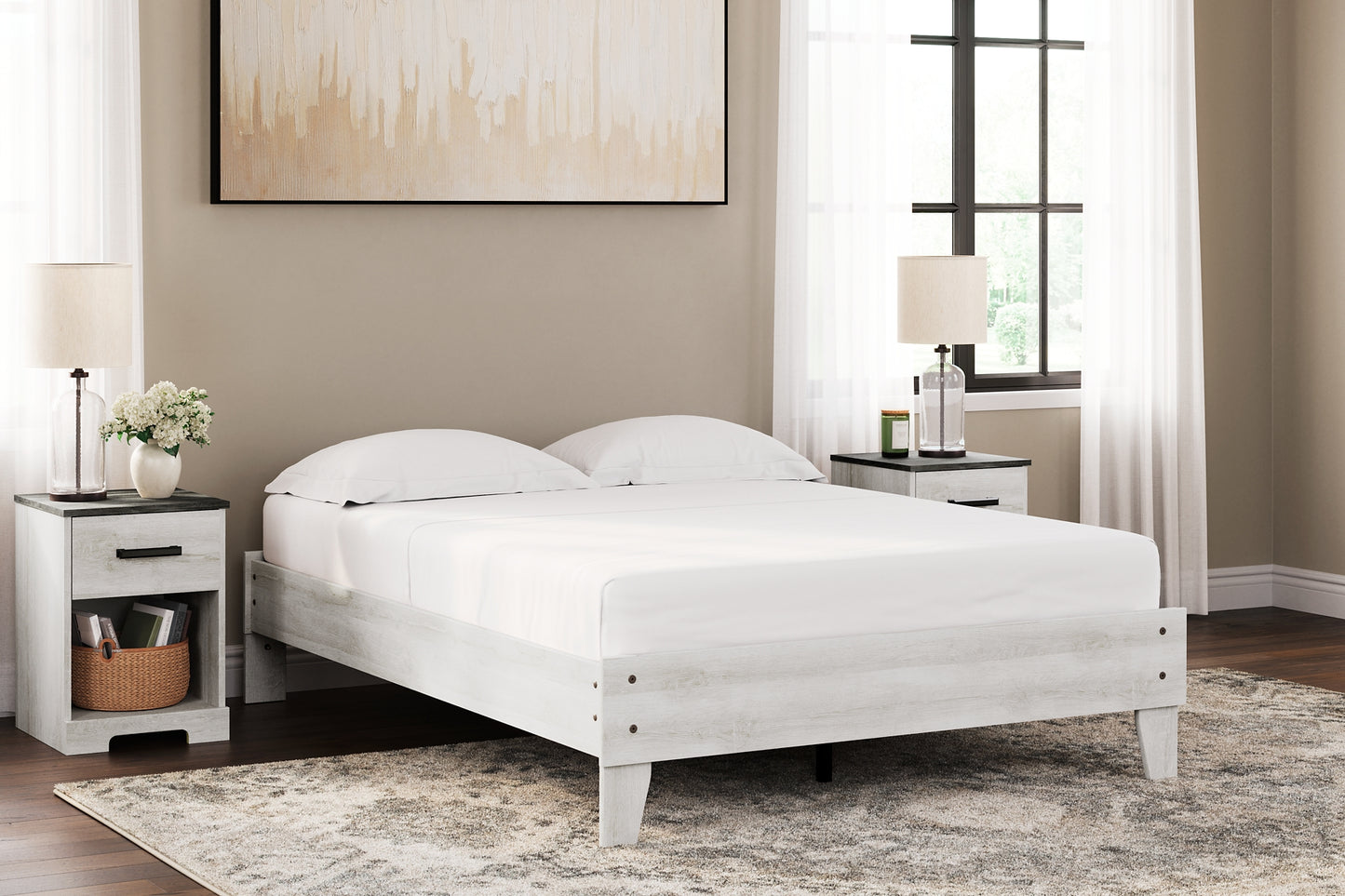 Shawburn Full Platform Bed with Dresser, Chest and Nightstand Signature Design by Ashley®