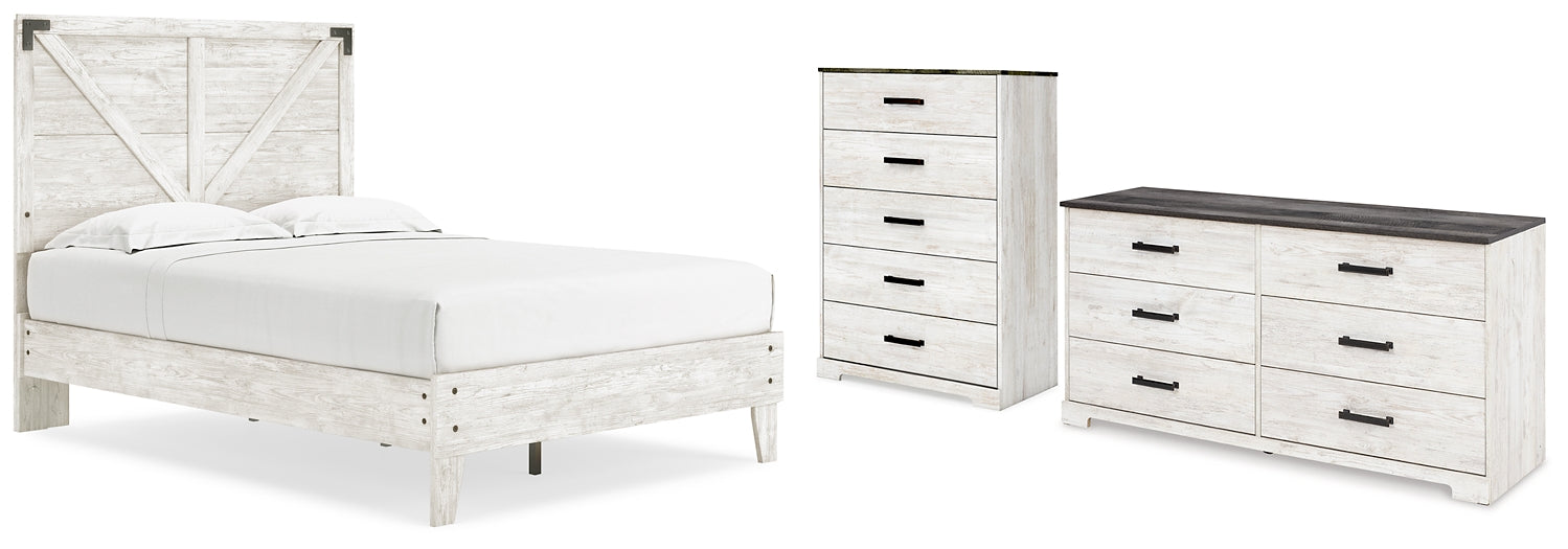 Shawburn Full Platform Bed with Dresser and Chest Signature Design by Ashley®