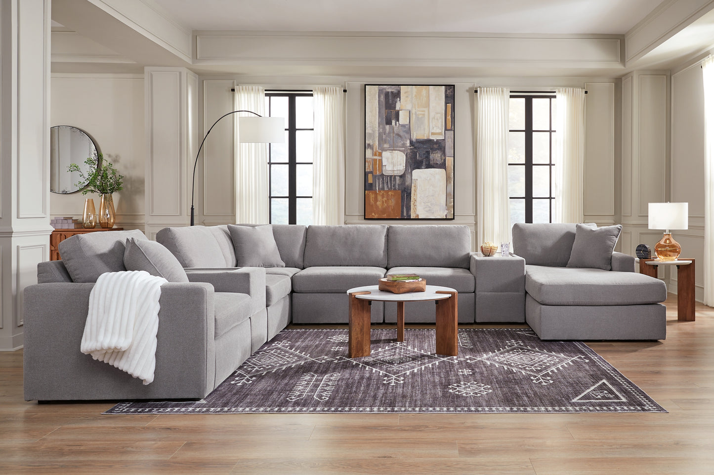 Modmax 8-Piece Sectional with Chaise and Storage Consoles Signature Design by Ashley®