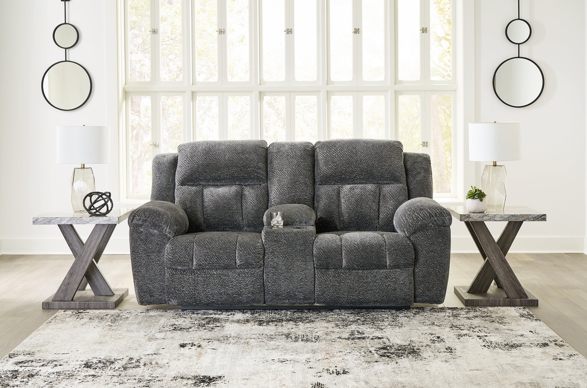 Frohn DBL Rec Loveseat w/Console Signature Design by Ashley®