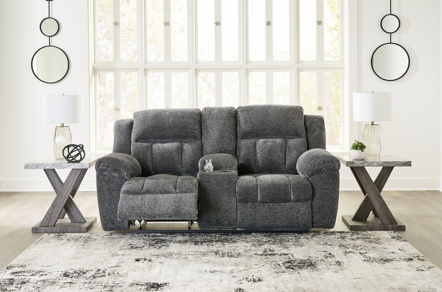 Frohn DBL Rec Loveseat w/Console Signature Design by Ashley®