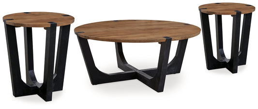 Hanneforth Coffee Table with 2 End Tables Signature Design by Ashley®