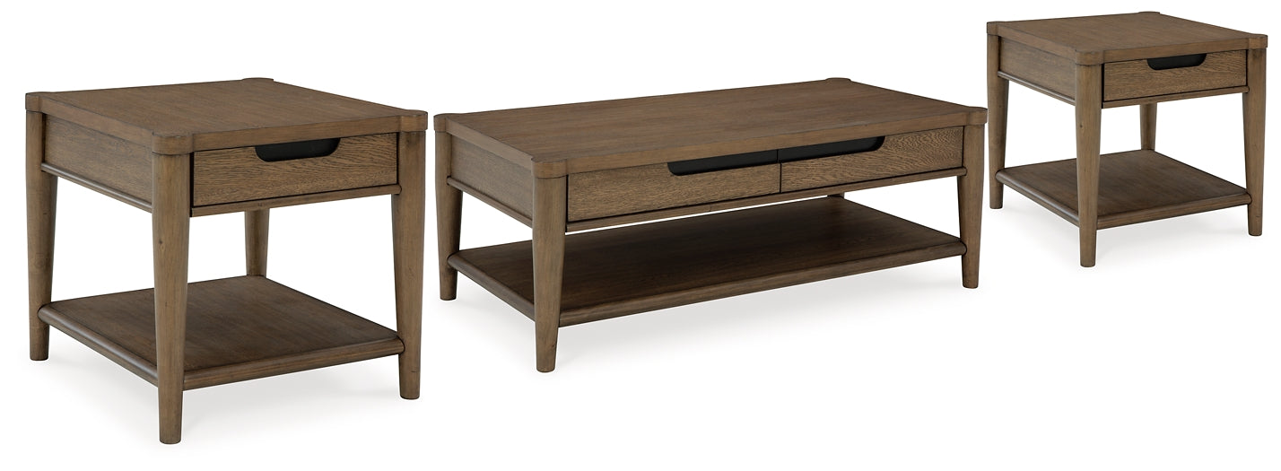 Roanhowe Coffee Table with 2 End Tables Signature Design by Ashley®