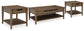 Roanhowe Coffee Table with 2 End Tables Signature Design by Ashley®