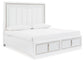 Chalanna Queen Upholstered Storage Bed with Mirrored Dresser Signature Design by Ashley®