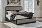 Rowanbeck King Upholstered Panel Bed with Mirrored Dresser Signature Design by Ashley®