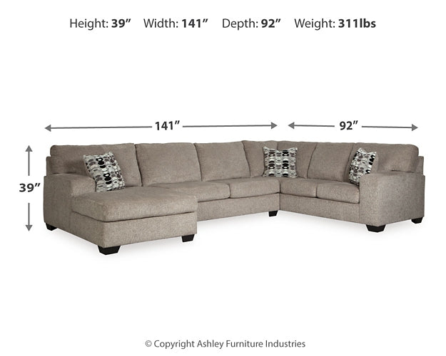 Ballinasloe 3-Piece Sectional with Chaise Signature Design by Ashley®