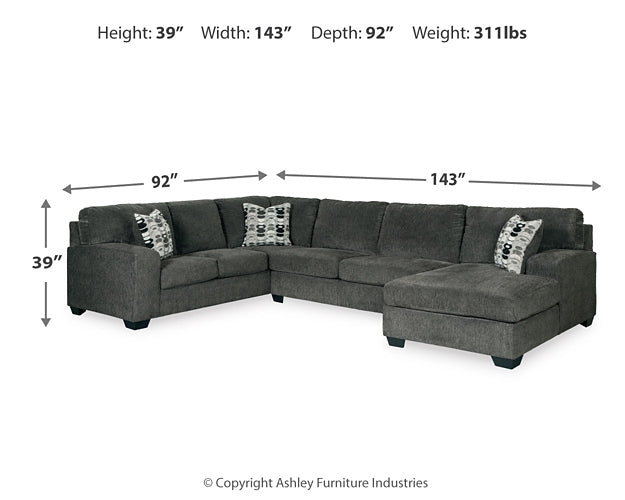 Ballinasloe 3-Piece Sectional with Chaise Signature Design by Ashley®