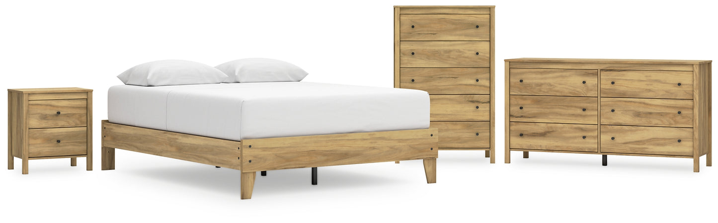 Bermacy Queen Platform Bed with Dresser, Chest and Nightstand Signature Design by Ashley®