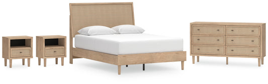 Cielden Queen Panel Bed with Dresser and 2 Nightstands Signature Design by Ashley®