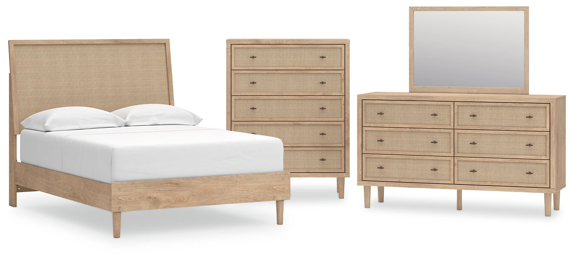 Cielden Full Panel Bed with Mirrored Dresser and Chest Signature Design by Ashley®