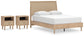 Cielden Queen Panel Bed with 2 Nightstands Signature Design by Ashley®