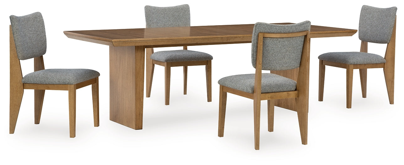 Sherbana Dining Table and 4 Chairs Signature Design by Ashley®