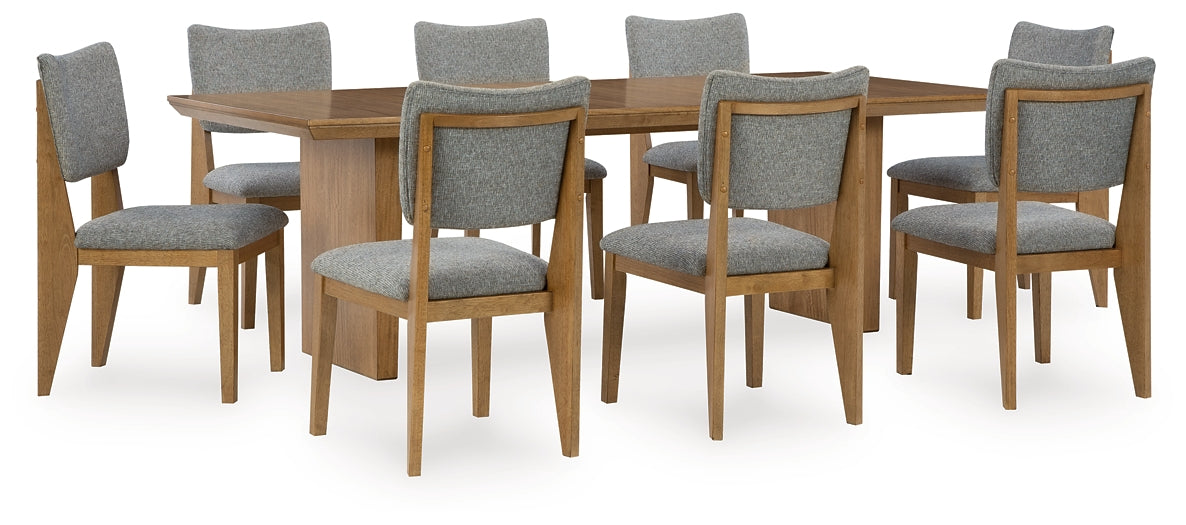 Sherbana Dining Table and 8 Chairs Signature Design by Ashley®