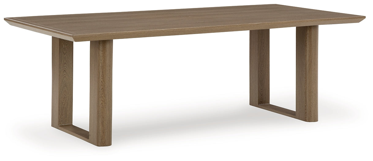 Serene Bay RECT Dining Table w/UMB OPT Signature Design by Ashley®