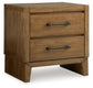 Sherbana Two Drawer Night Stand Signature Design by Ashley®