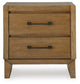 Sherbana Two Drawer Night Stand Signature Design by Ashley®