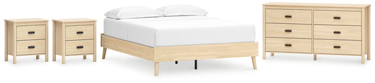 Cabinella Queen Platform Bed with Dresser and 2 Nightstands Signature Design by Ashley®