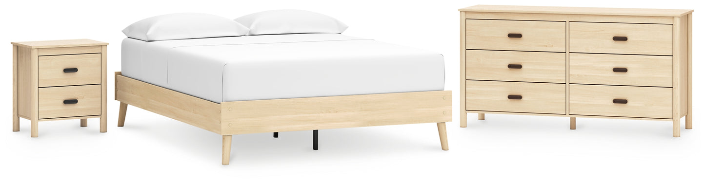 Cabinella Queen Platform Bed with Dresser and Nightstand Signature Design by Ashley®