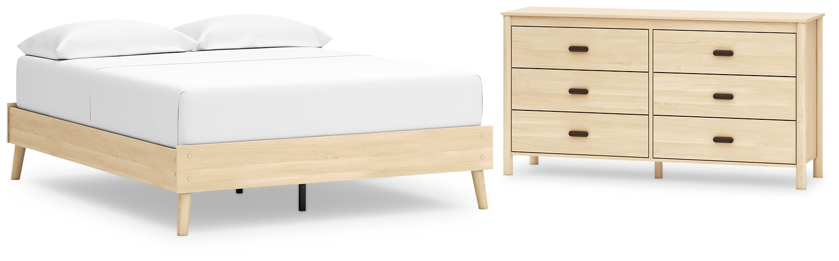 Cabinella Queen Platform Bed with Dresser Signature Design by Ashley®