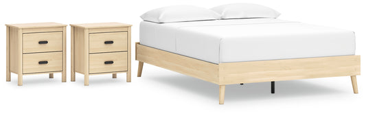 Cabinella Queen Platform Bed with 2 Nightstands Signature Design by Ashley®