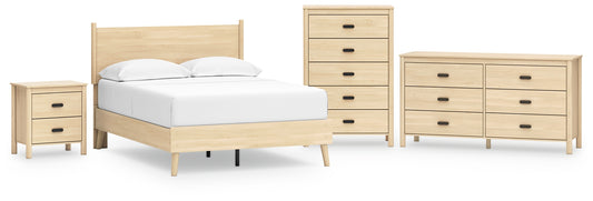 Cabinella Full Platform Panel Bed with Dresser, Chest and Nightstand Signature Design by Ashley®