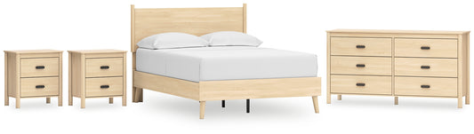 Cabinella Full Platform Panel Bed with Dresser and 2 Nightstands Signature Design by Ashley®