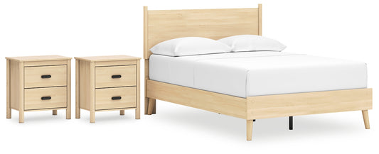 Cabinella Full Platform Panel Bed with 2 Nightstands Signature Design by Ashley®