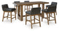 Cabalynn Counter Height Dining Table and 6 Barstools Signature Design by Ashley®