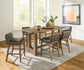 Cabalynn Counter Height Dining Table and 6 Barstools Signature Design by Ashley®