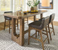 Cabalynn Counter Height Dining Table and 4 Barstools Signature Design by Ashley®