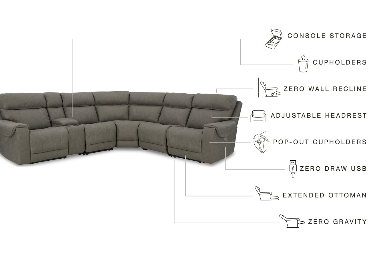 Starbot 6-Piece Power Reclining Sectional Signature Design by Ashley®