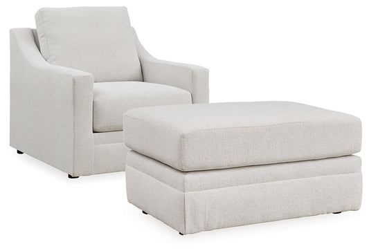 Maitelynn Chair and Ottoman Signature Design by Ashley®