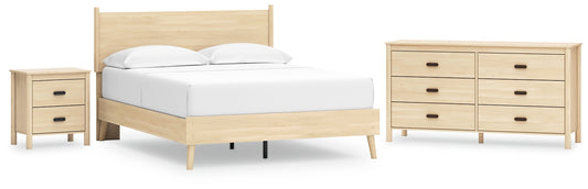 Cabinella Queen Platform Panel Bed with Dresser and Nightstand Signature Design by Ashley®