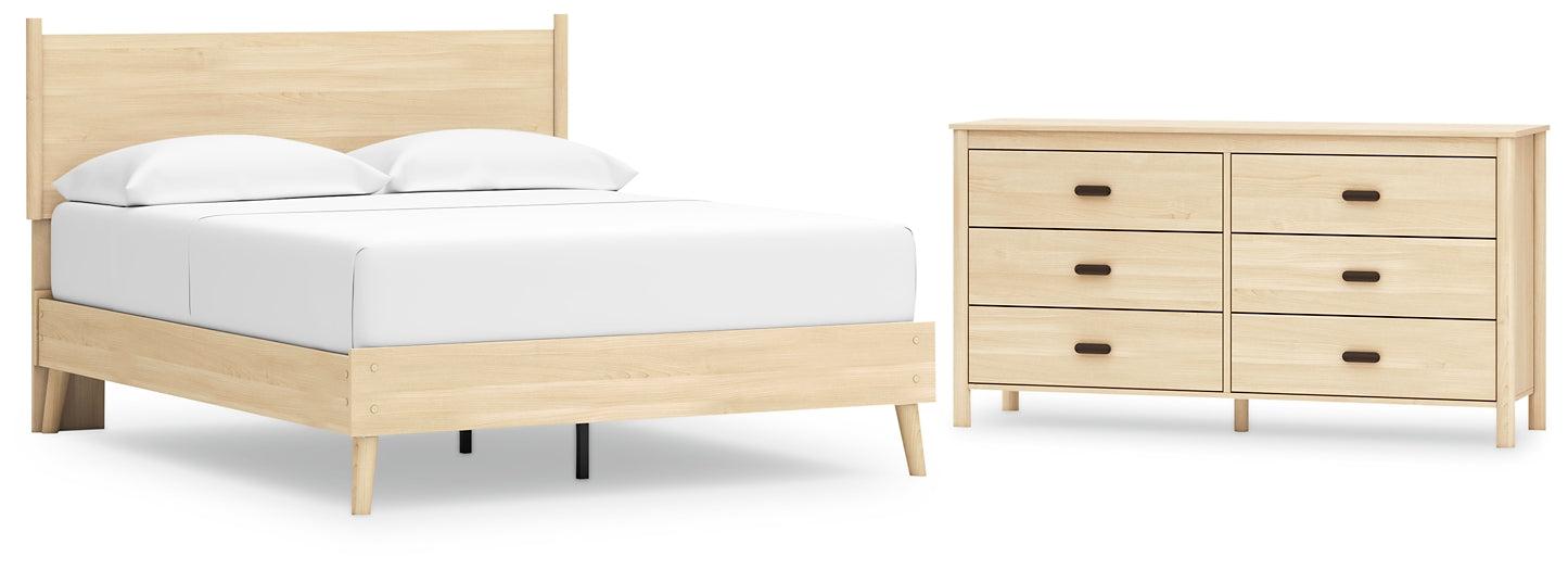 Cabinella Queen Platform Panel Bed with Dresser Signature Design by Ashley®