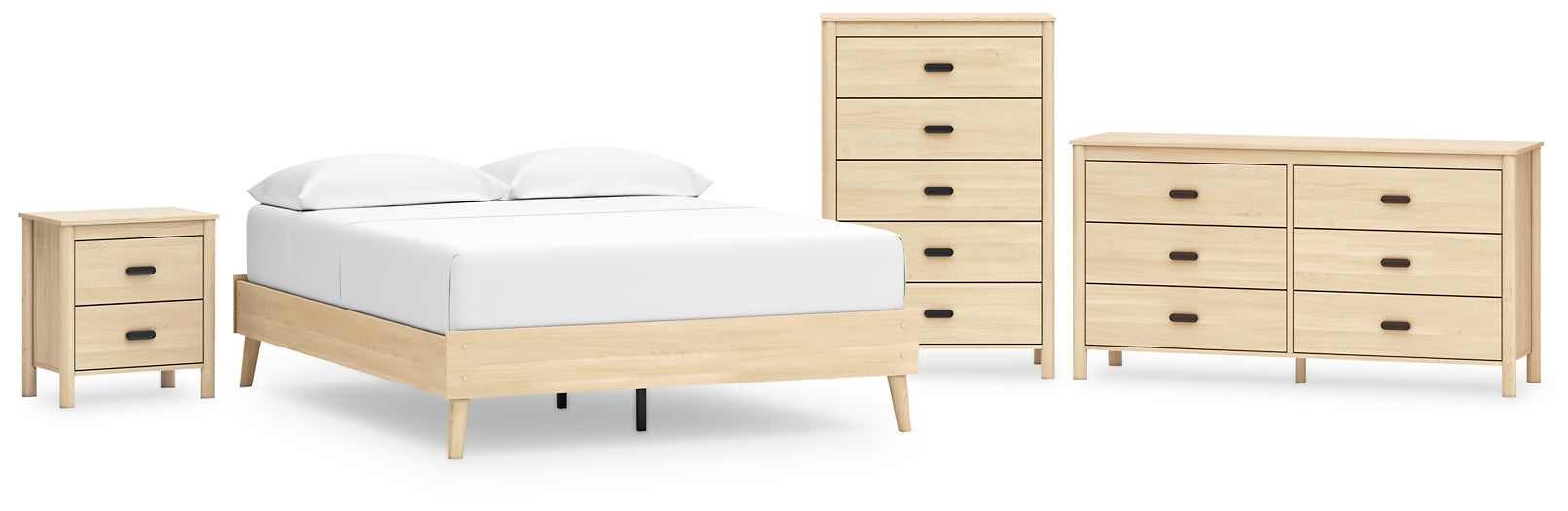 Cabinella Queen Platform Bed with Dresser, Chest and Nightstand Signature Design by Ashley®