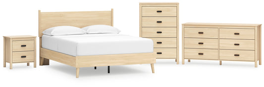 Cabinella Queen Platform Panel Bed with Dresser, Chest and Nightstand Signature Design by Ashley®