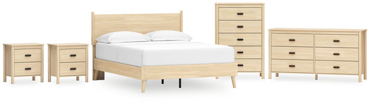 Cabinella Queen Platform Panel Bed with Dresser, Chest and 2 Nightstands Signature Design by Ashley®