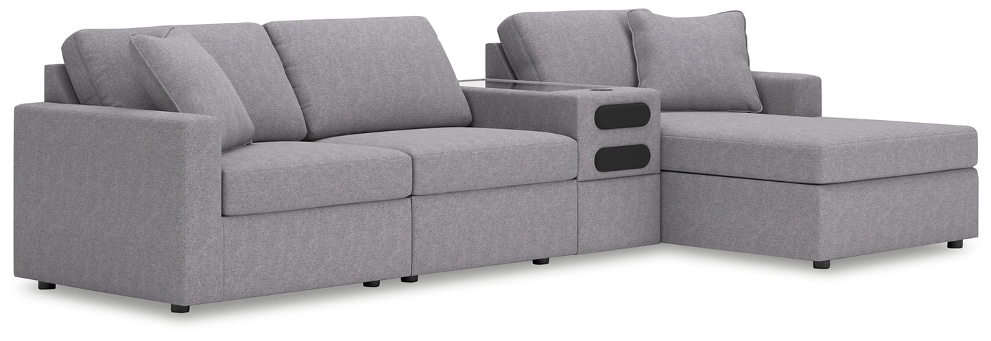 Modmax 4-Piece Sectional with Chaise and Audio Console Signature Design by Ashley®